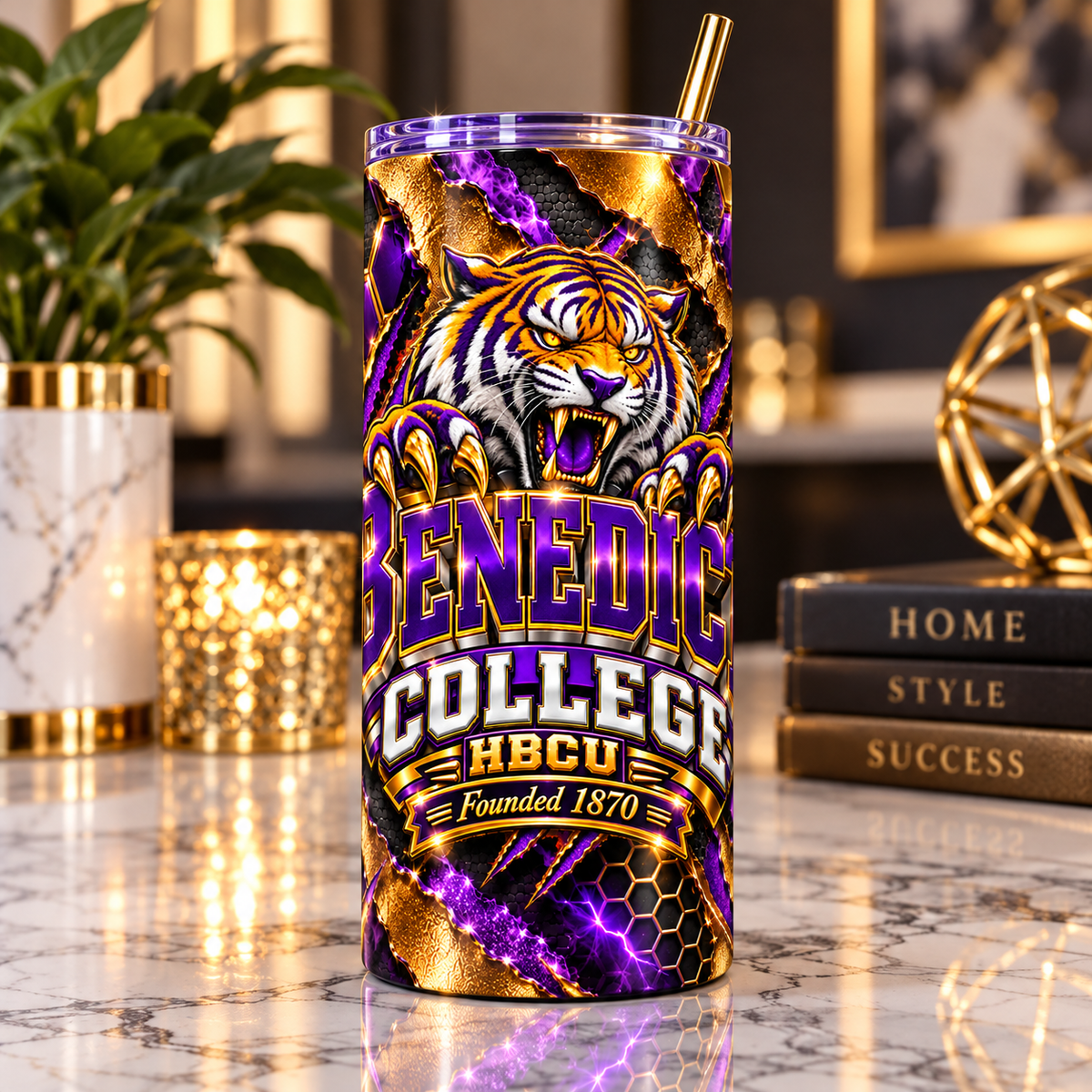 Her & His HBCU Pride 20 oz Skinny Tumblers | SC State & Benedict College