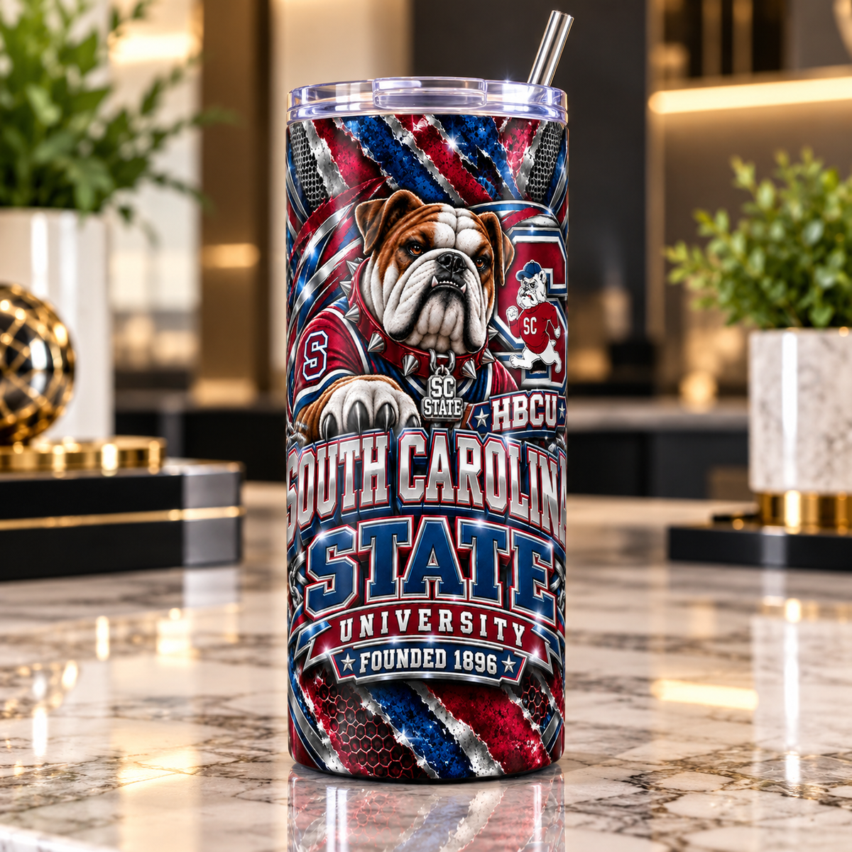 Her & His HBCU Pride 20 oz Skinny Tumblers | SC State & Benedict College