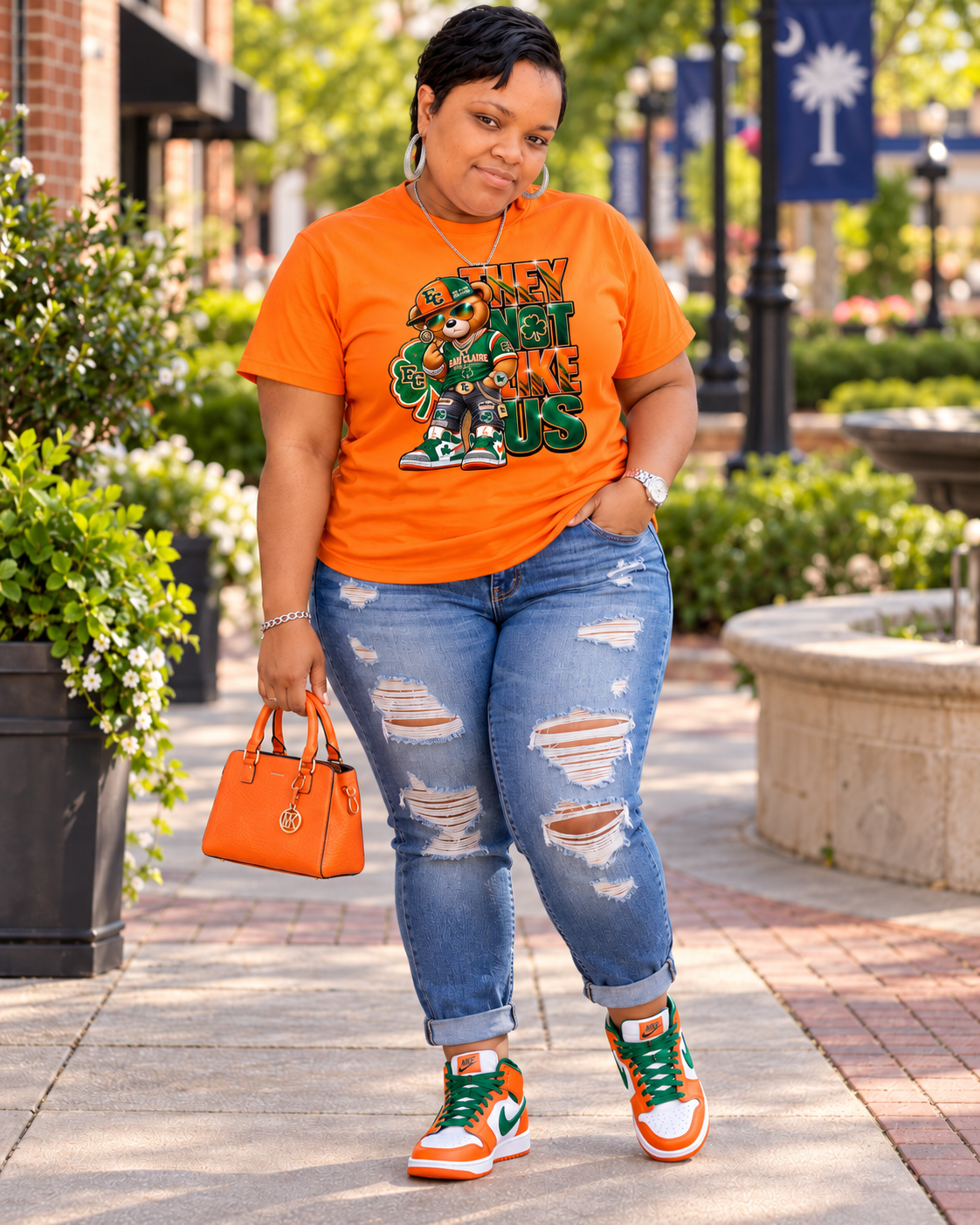 They Not Like Us - EC Tee 💚🧡🤍