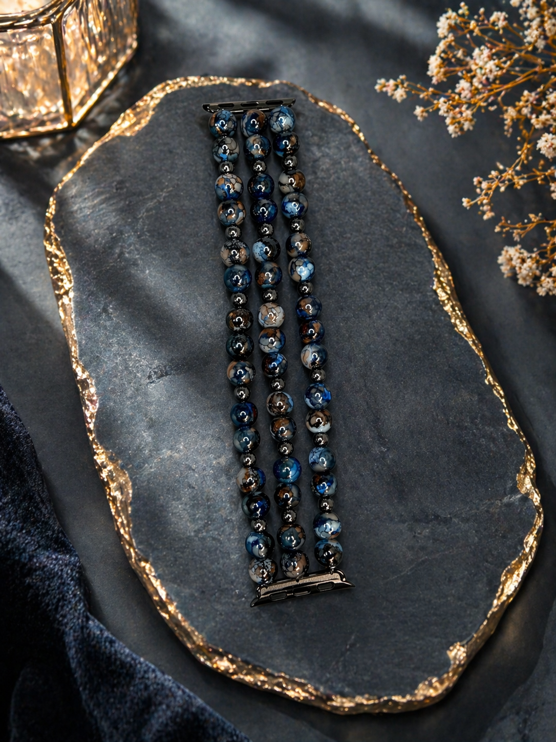 Midnight Marble Luxe Watch Band