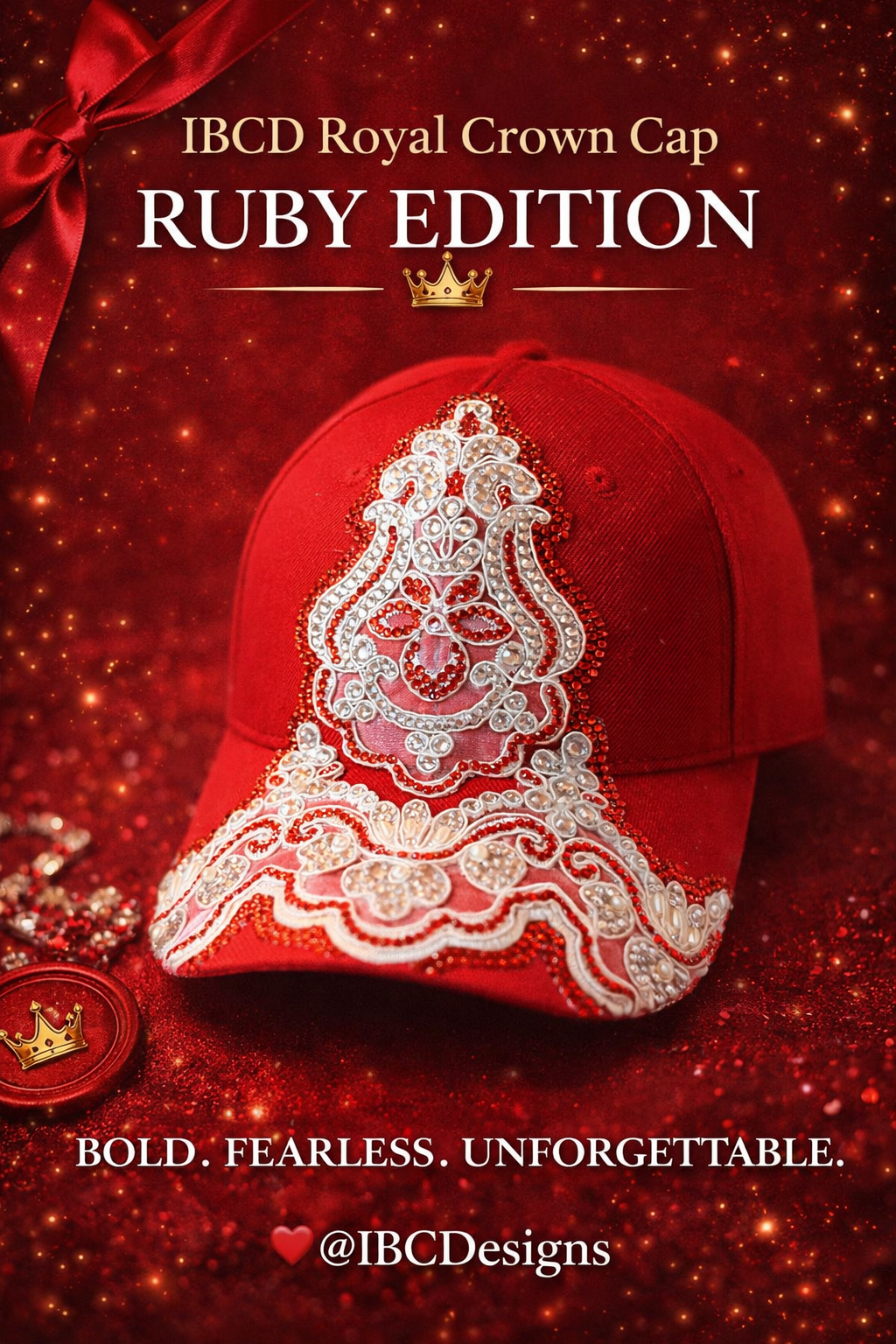 Ruby Royal Crown Cap