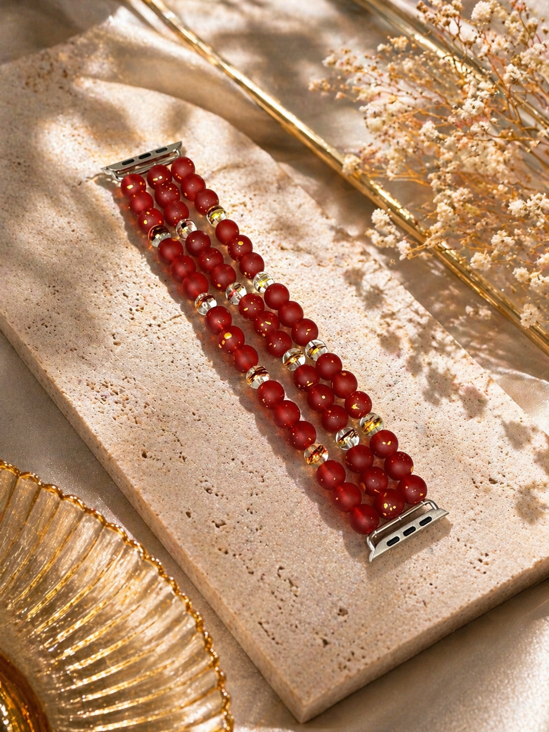 Garnet Gold Luxe Watch Band