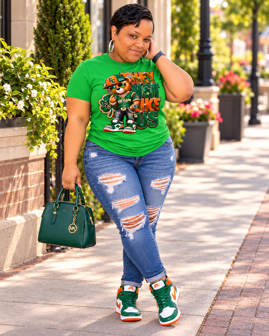 They Not Like Us - EC Tee 💚🧡🤍