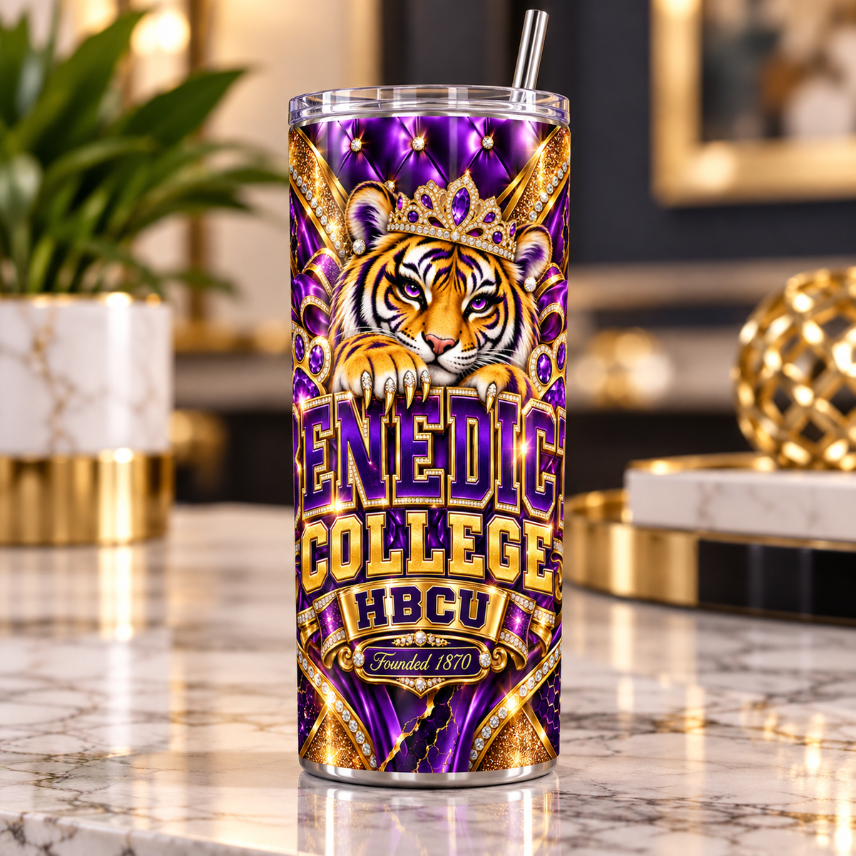 Her & His HBCU Pride 20 oz Skinny Tumblers | SC State & Benedict College