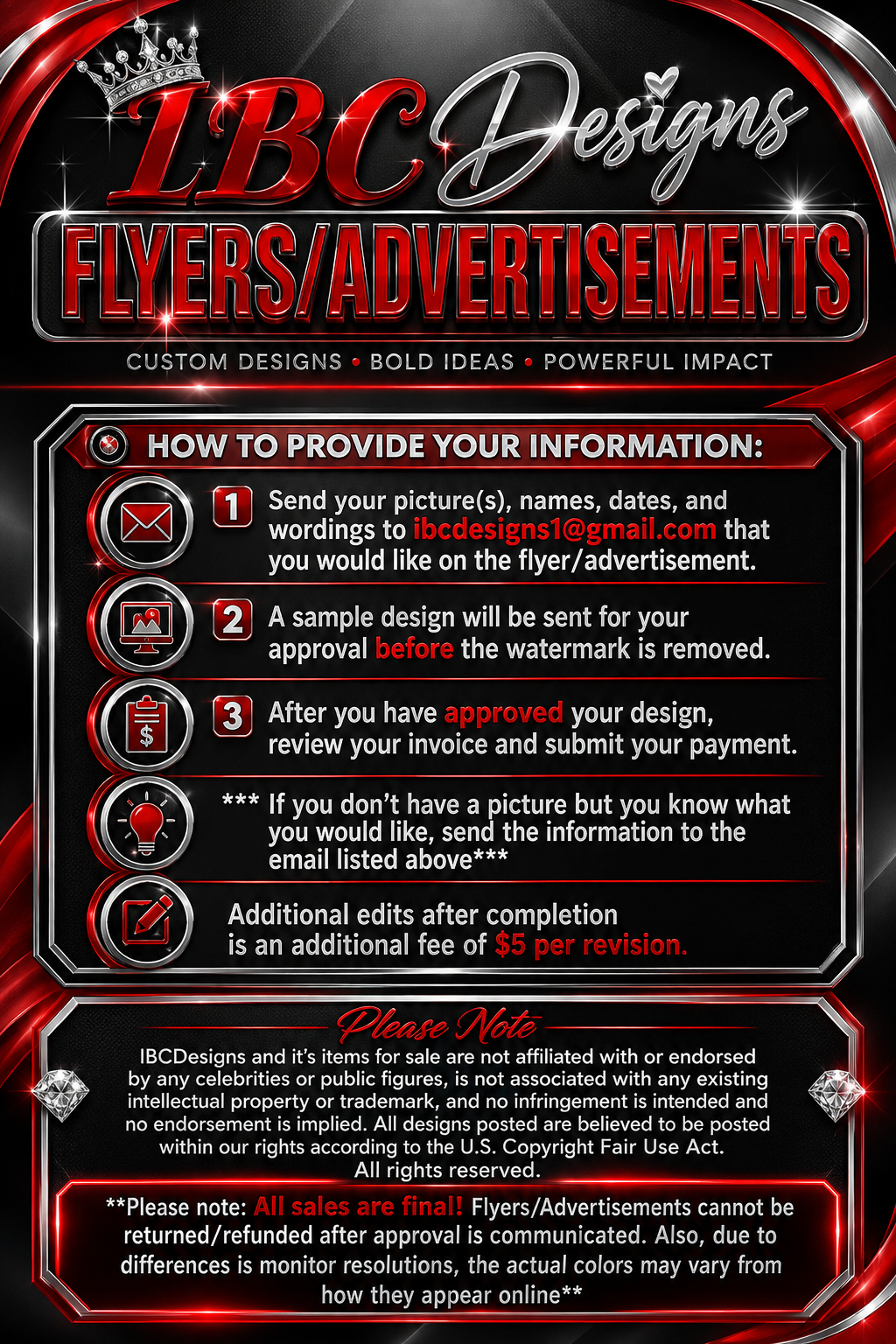 Flyers/Advertisements (Custom)