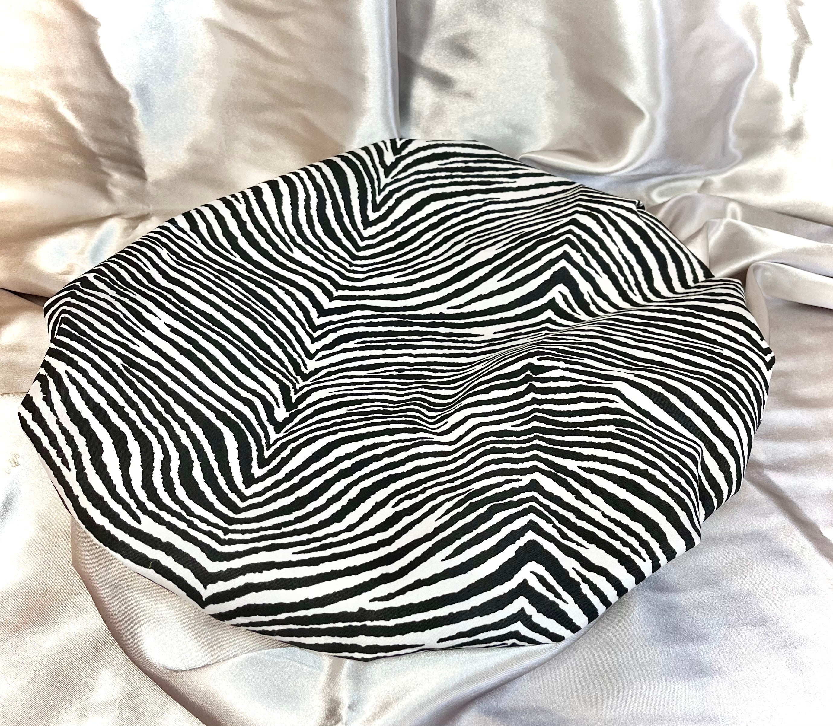 Zebra Satin Bonnet