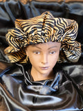 Tiger Satin Bonnet